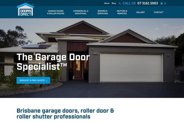 Doors theme site design template sample