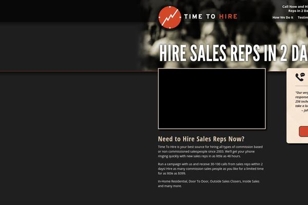 doortodoorsalesreps.com site used Timetohire