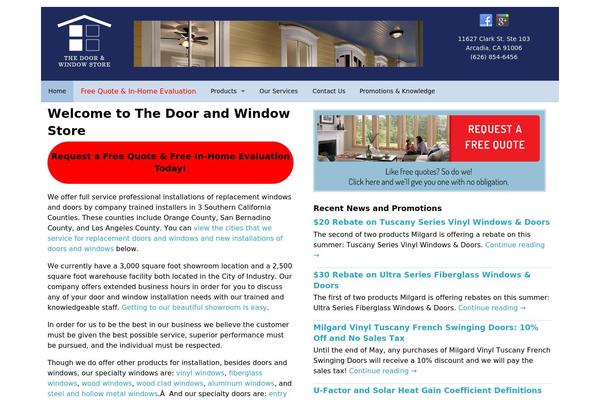 doorwindowstore.com site used Dws
