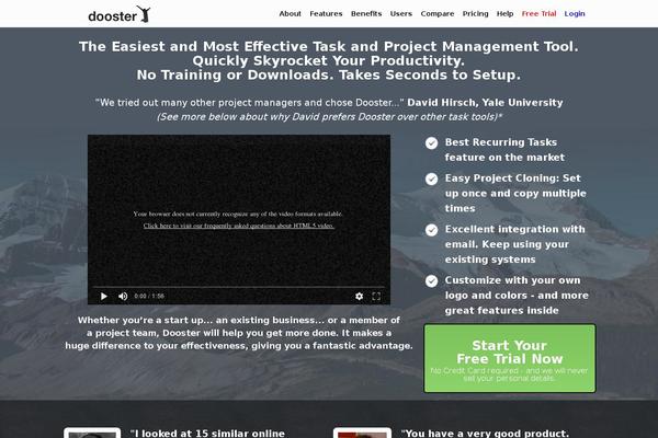 dooster.net site used Nictitate