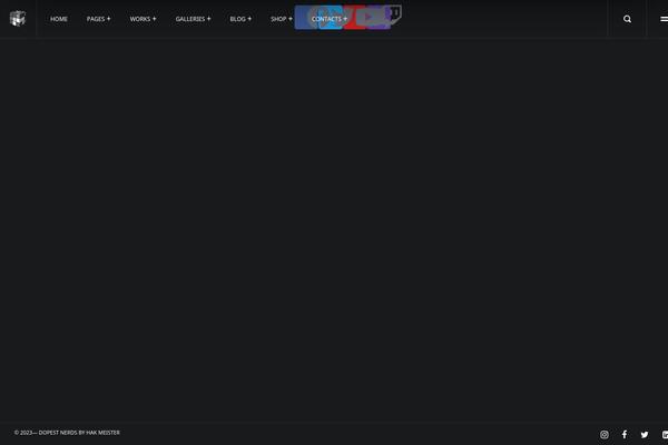 Oni theme site design template sample