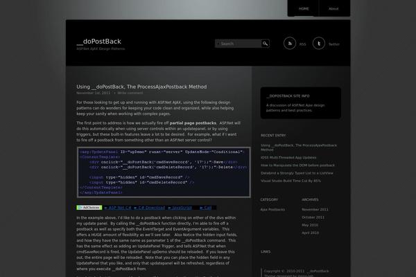 Piano Black theme site design template sample