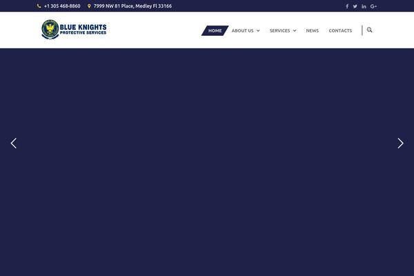 The-guard theme site design template sample