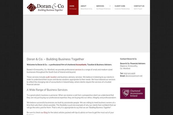 CoWorker theme site design template sample