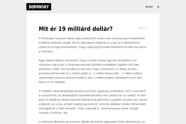Minimal theme site design template sample