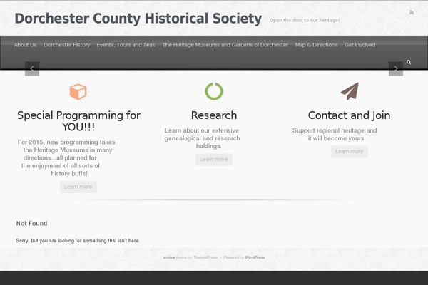 evolve theme site design template sample