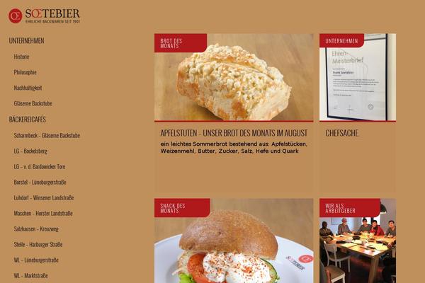 Ubergrid theme site design template sample