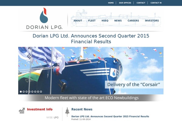 dorianlpg.com site used Dorian