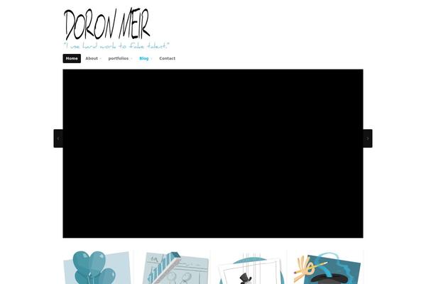 Portfolio theme site design template sample