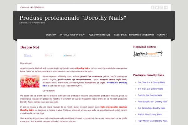 dorothynails.ro site used Corpo Pro