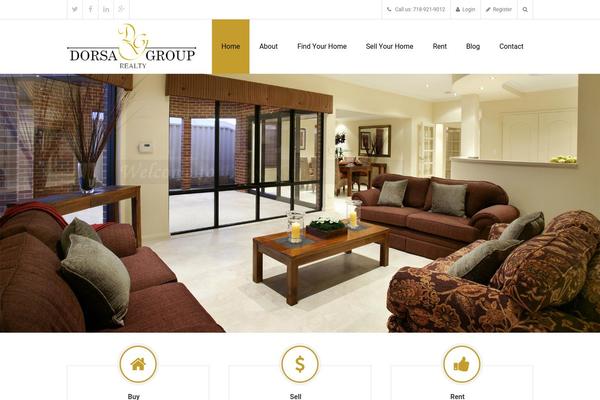 Homeland theme site design template sample