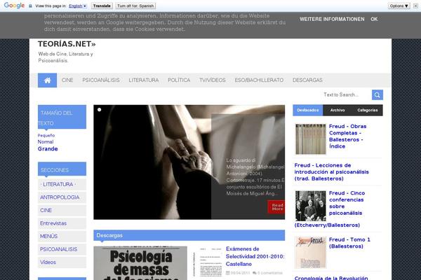Reportage theme site design template sample