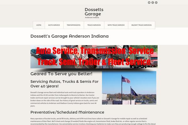 Garage theme site design template sample