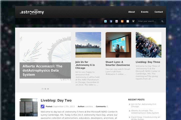 dotastronomy.com site used Incubate11