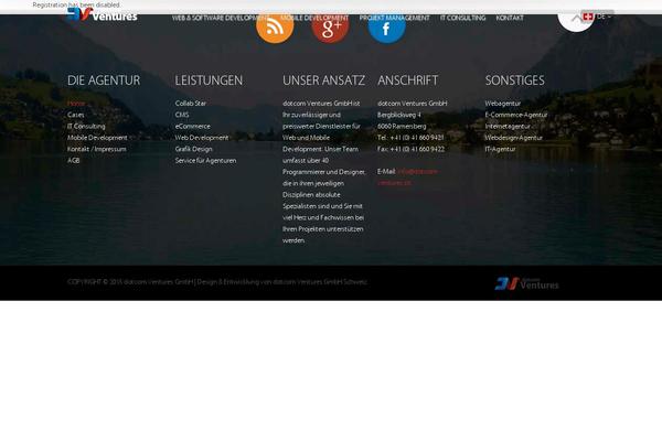 dotcom-ventures.ch site used Dotcom
