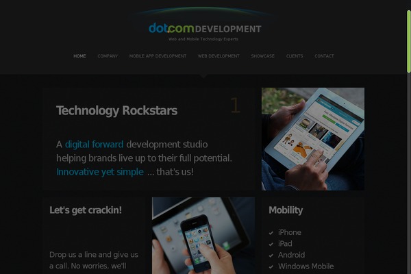 dotcomdevelopment.net site used Tg