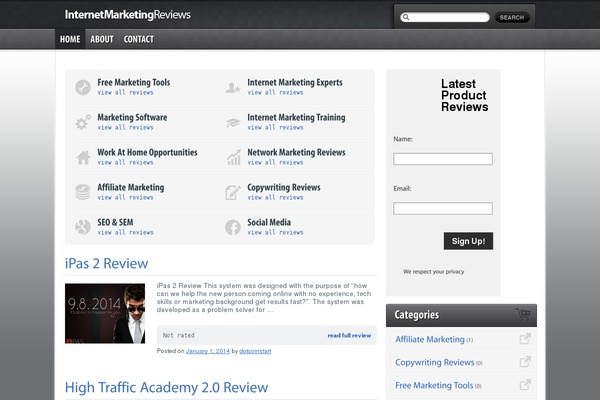 dotcomstart.com site used Gvotheme