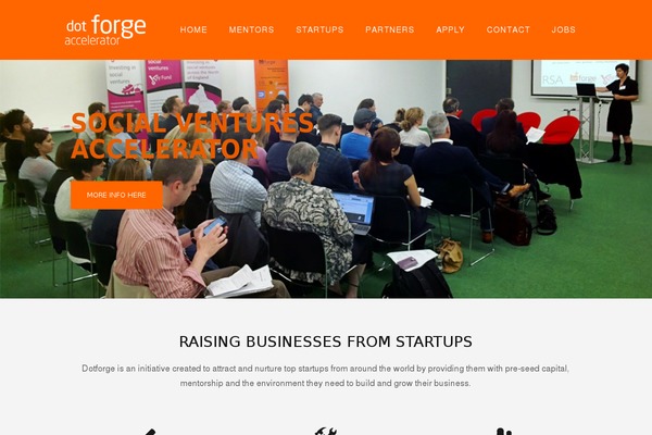 dotforgeaccelerator.com site used Miinus