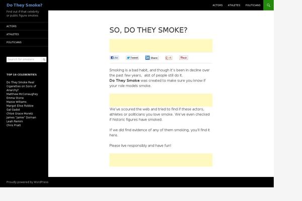 Site using Floating Social Bar plugin