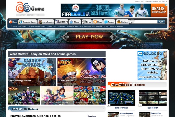 dotmmo theme websites examples