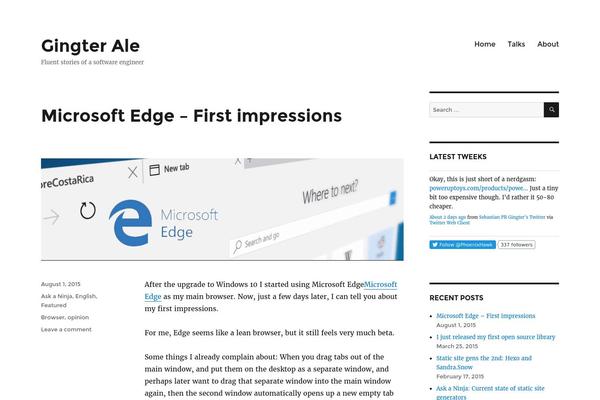 Metro theme site design template sample