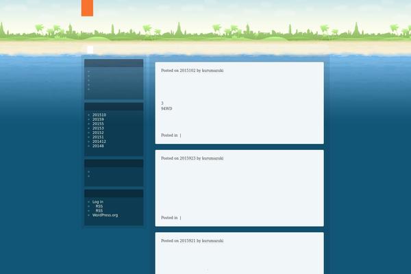 Beach theme site design template sample
