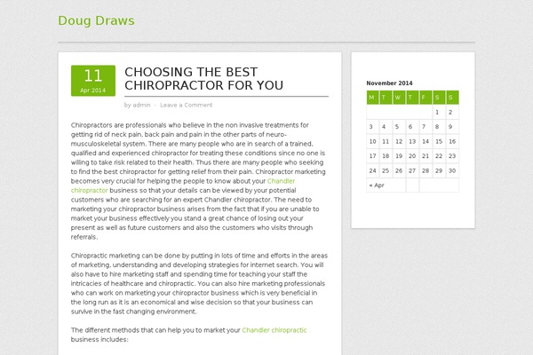 Contango theme site design template sample