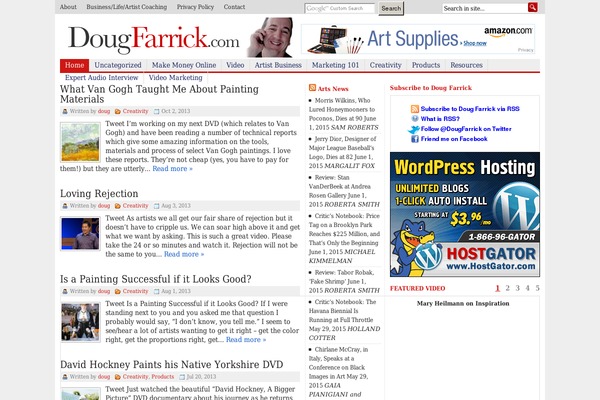 BlogNews theme site design template sample