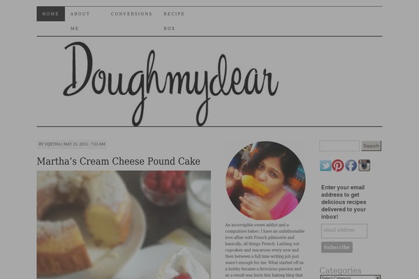 doughmydear.com site used Pilcrow