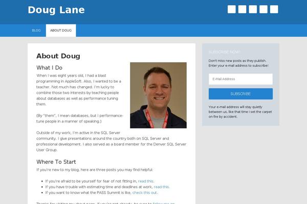 Site using Live Blogging plugin