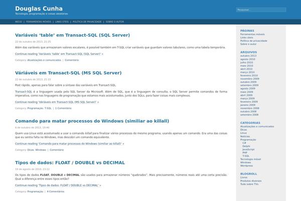 Fluid Blue theme site design template sample