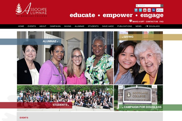 douglassalumnae.org site used Douglass