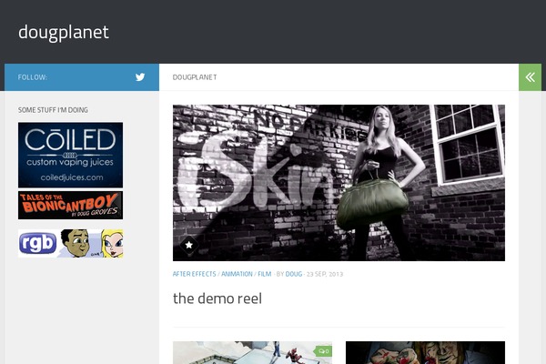 WP Portfolio theme site design template sample