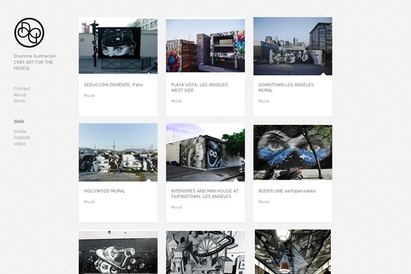 Gridlocked theme site design template sample