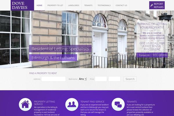 Infinite theme site design template sample