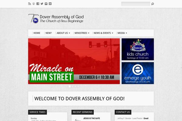 Resurrect theme site design template sample