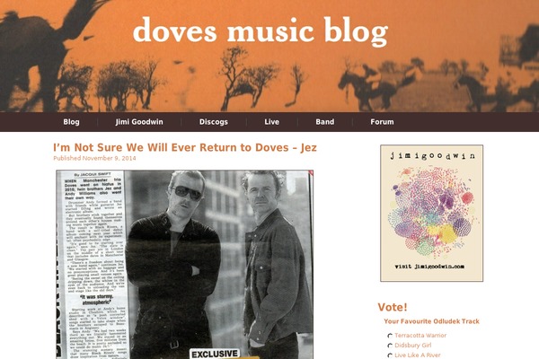 dovesmusicblog.com site used Hueman-pro