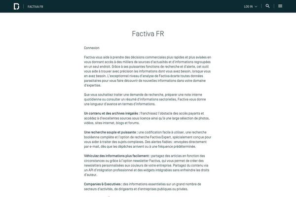 dowjones.fr site used Dow-jones