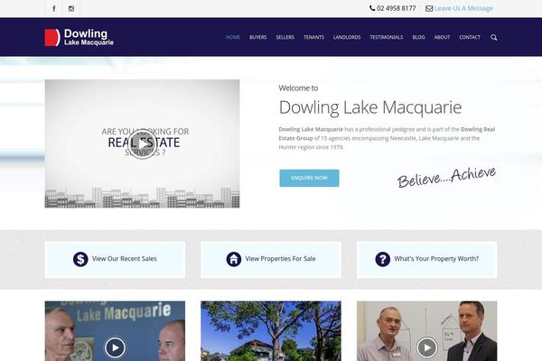 Durus theme site design template sample