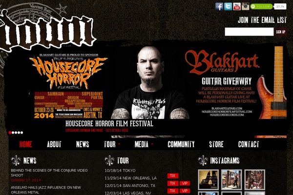 down-nola.com site used Down