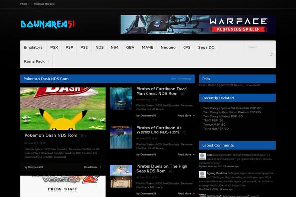 Sahifa theme site design template sample
