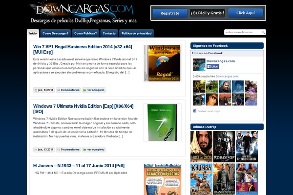 downcargas.com site used Sliding Door