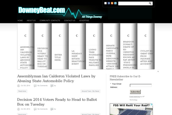 Advanced Newspaper theme site design template sample