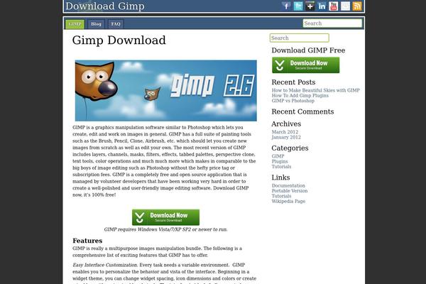 DroidPress theme site design template sample