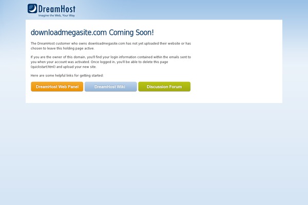 downloadmegasite.com site used Dreamhost