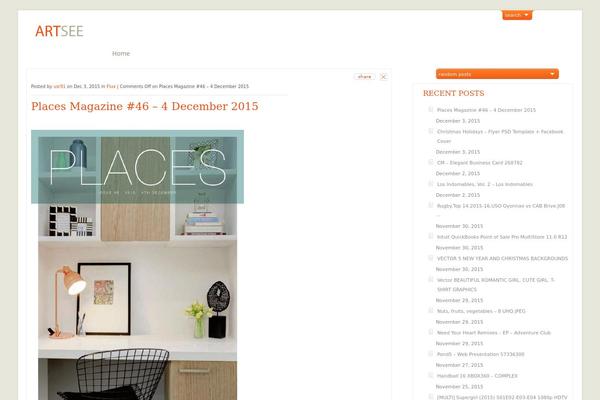 ArtSee theme site design template sample