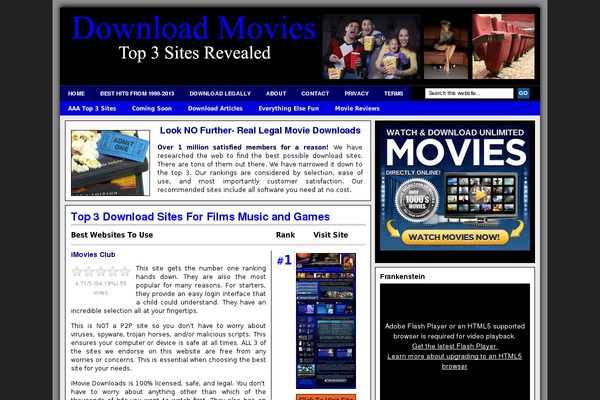 Revolution theme site design template sample