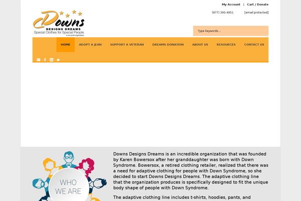 downsdesignsdreams.org site used Charityhub