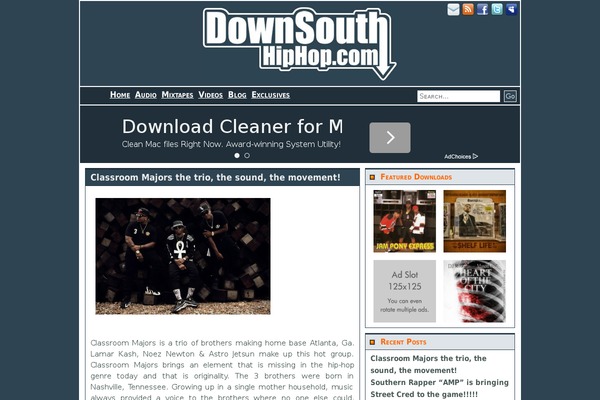 Site using Ad Squares Widget plugin