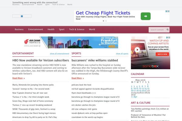 Gadgetine theme site design template sample